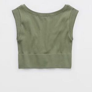 Aerie • OFFLINE Seamless Rib Cap-sleeve Bra Top
